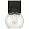 Access Lighting Port Nine Burgundy, Burgundy LED Wall Sconce, Matte Black Finish, Seeded Glass 63145LEDDLP-MBL/SDG - alternate 4